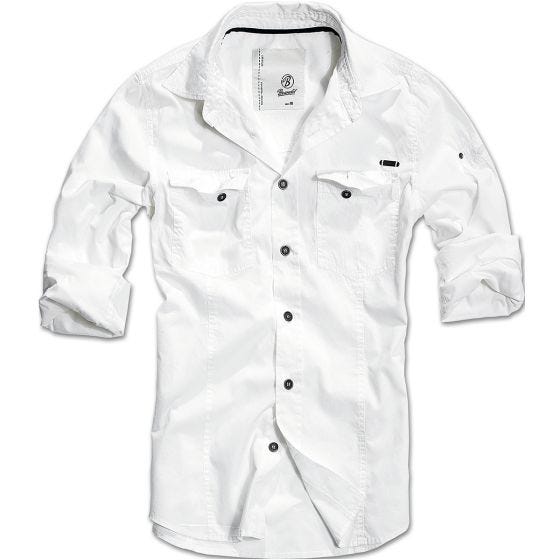 Camisa Brandit SlimFit - Branco