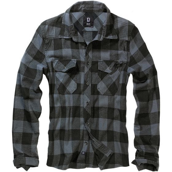 Camisa ao Xadrez Brandit - Preto/Cinza