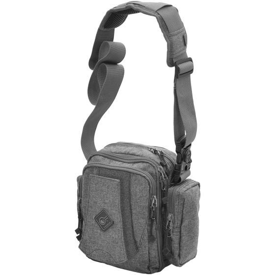 Mala Tiracolo Civilian Lab Grayman Tonto Mala de Mensageiro Mini com Bolsos Ocultos - Cinza
