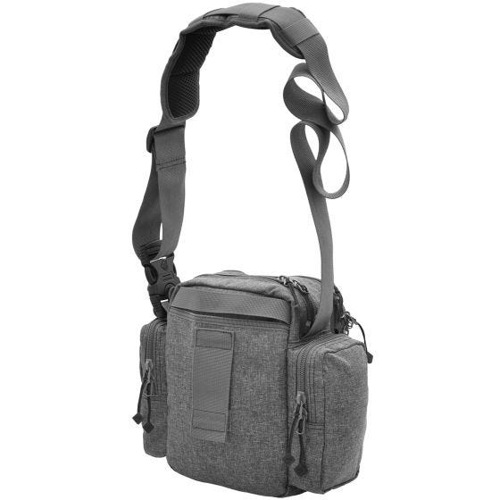 Mala Tiracolo Civilian Lab Grayman Tonto Mala de Mensageiro Mini com Bolsos Ocultos - Cinza