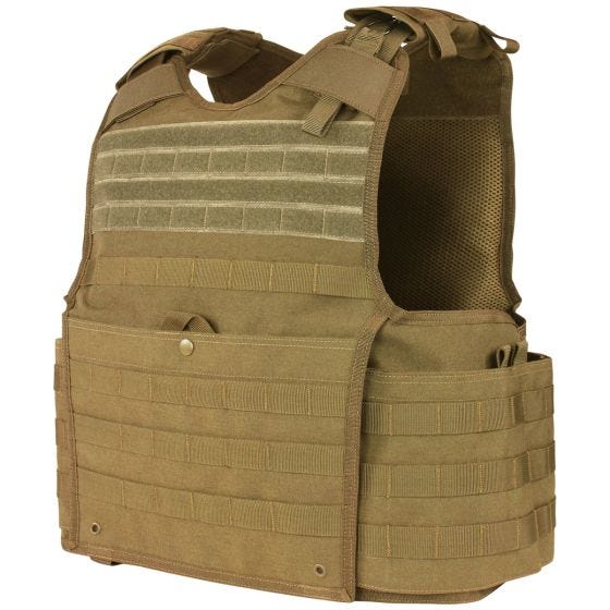 Porta-placas Condor Enforcer Releasable - Coyote Brown