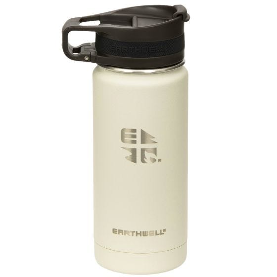 Termo com Sistema de Vácuo Earthwell Roaster Loop 473 ml - Baja Sand