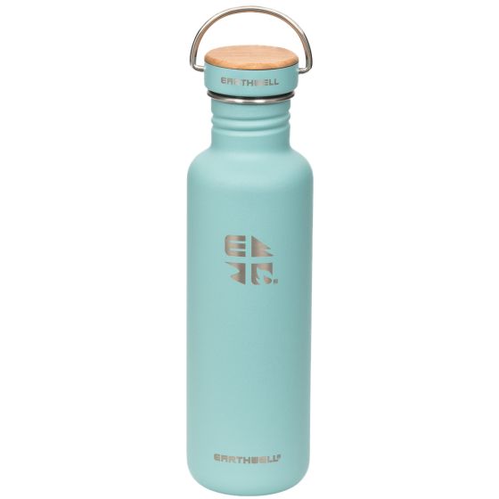 Garrafa de Parede Simples Earthwell Woodie 800 ml - Maple/Aqua Blue