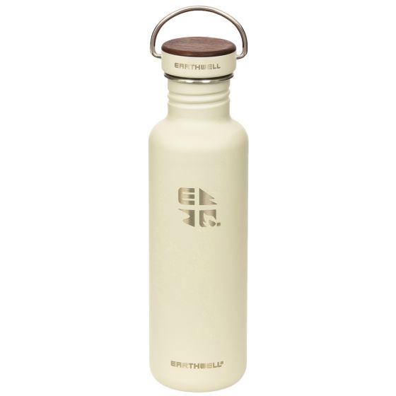Garrafa de Parede Simples Earthwell Woodie 800 ml - Walnut/Baja Sand