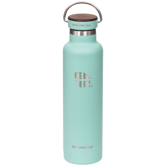 Termo com Sistema de Vácuo Earthwell Woodie 650 ml - Walnut/Aqua Blue