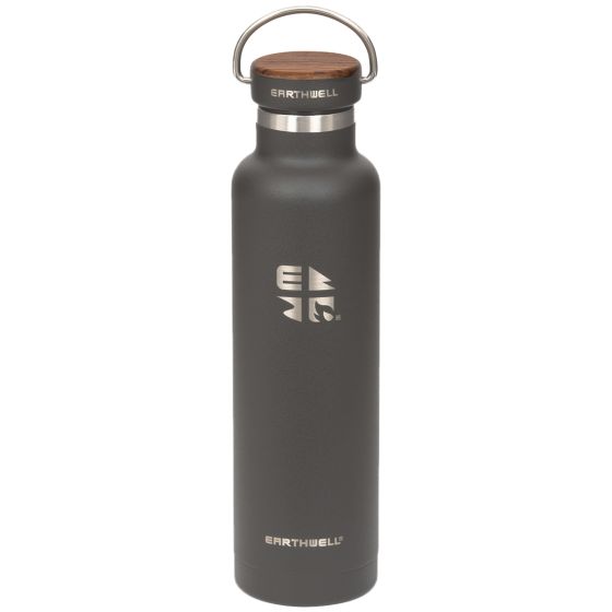 Termo com Sistema de Vácuo Earthwell Woodie 650 ml - Walnut/Volcanic Black