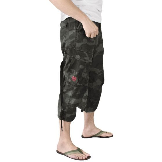 Calções 3/4 Surplus Engineer Vintage - Black Camo