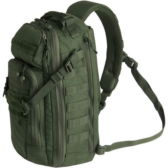 Mochila de Alça Única First Tactical Crosshatch - Verde OD
