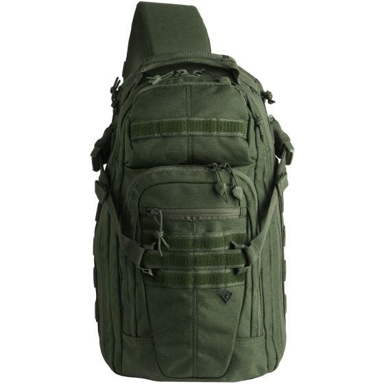 Mochila de Alça Única First Tactical Crosshatch - Verde OD