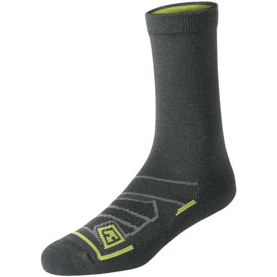 Meias para Todas as Estações First Tactical 6" Lã Merino Carvão