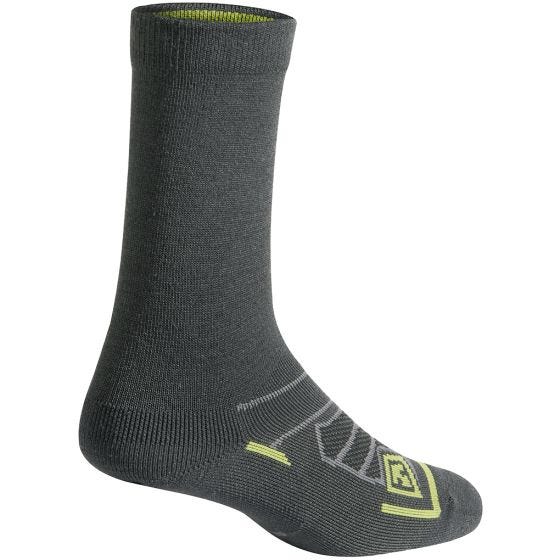 Meias para Todas as Estações First Tactical 6" Lã Merino Carvão