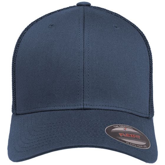 Boné com Rede Flexfit Trucker - Navy