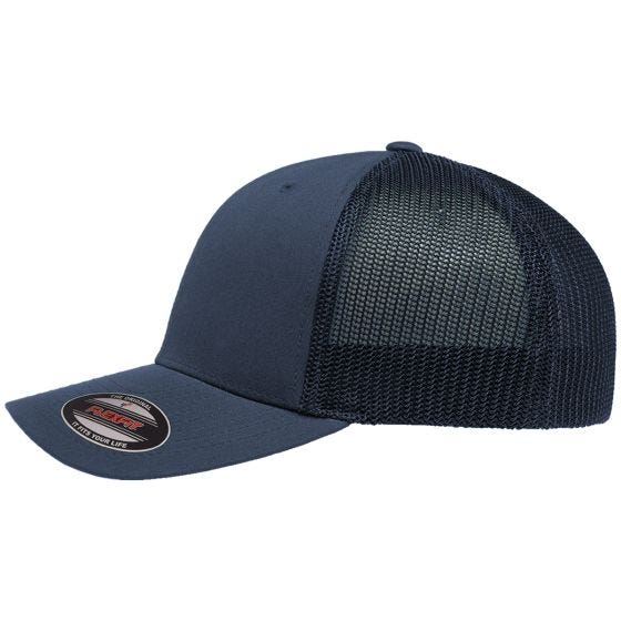 Boné com Rede Flexfit Trucker - Navy