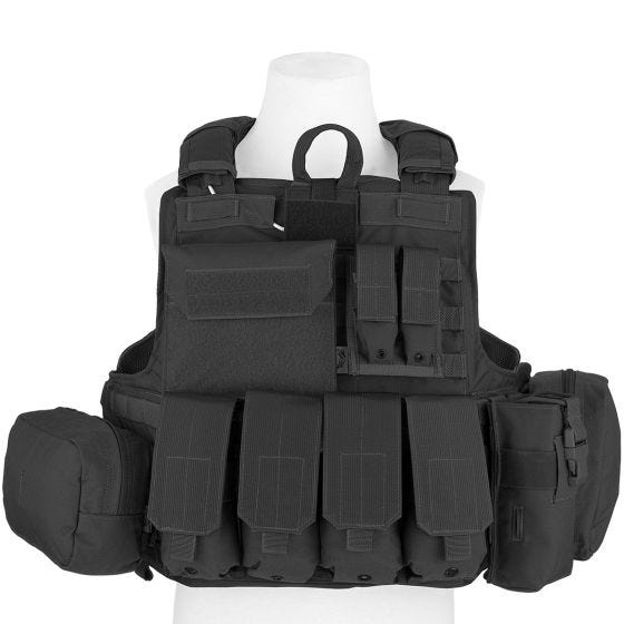 Colete com Conjunto de Bolsos Flyye Force Recon ver. Mar - Preto