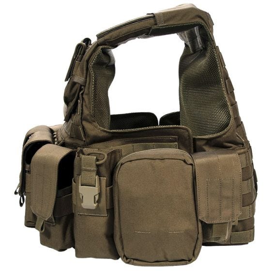 Colete com Conjunto de Bolsos Flyye Force Recon ver. Land - Coyote Brown