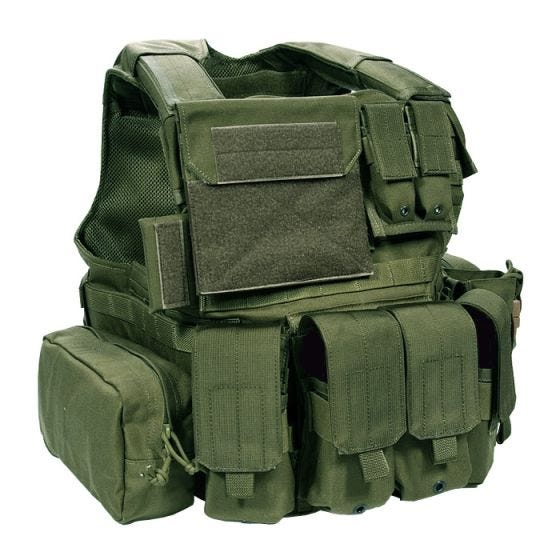 Colete com Conjunto de Bolsos Flyye Force Recon ver. Land - Olive Drab