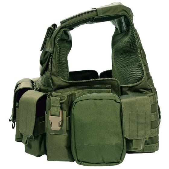 Colete com Conjunto de Bolsos Flyye Force Recon ver. Land - Olive Drab