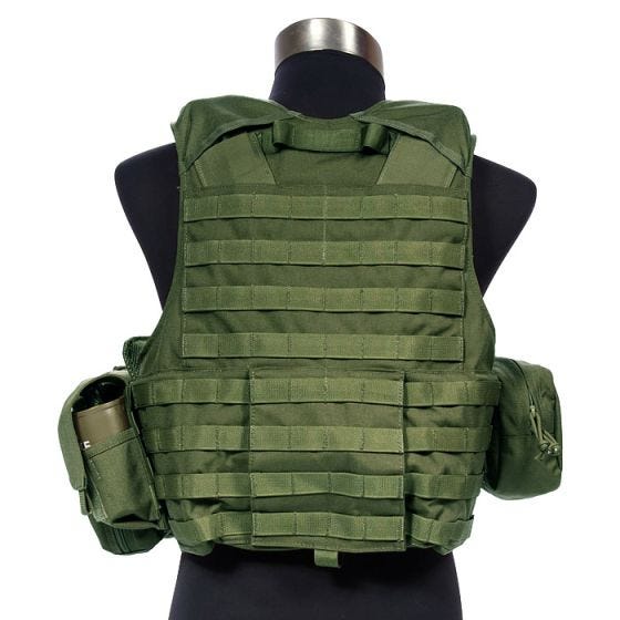 Colete com Conjunto de Bolsos Flyye Force Recon ver. Land - Olive Drab
