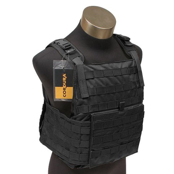 Porta-placas Flyye PC Estilo MOLLE - Preto