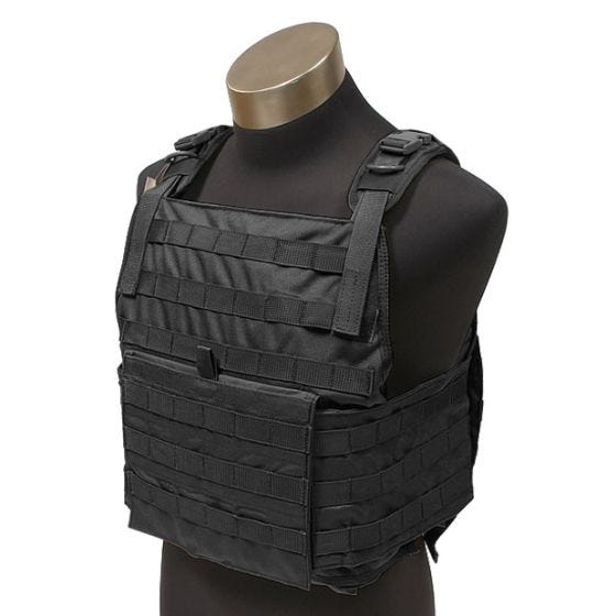 Porta-placas Flyye PC Estilo MOLLE - Preto