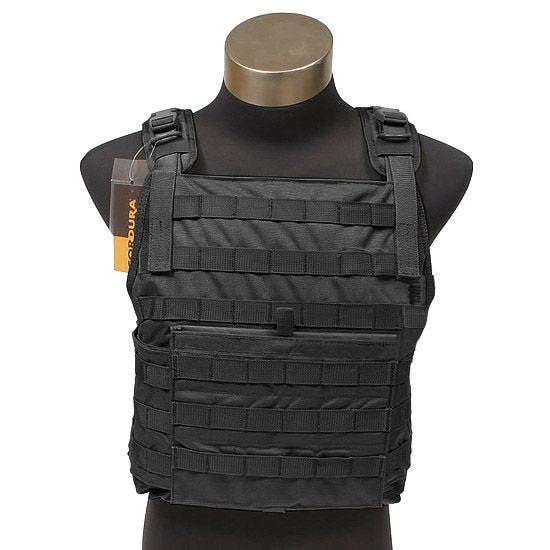 Porta-placas Flyye PC Estilo MOLLE - Preto