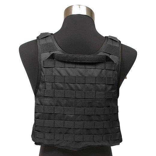 Porta-placas Flyye PC Estilo MOLLE - Preto