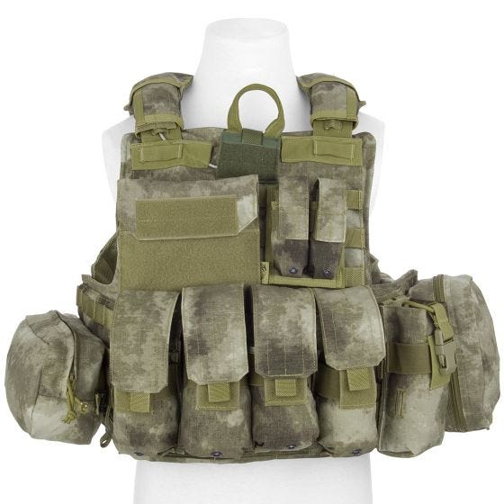 Colete com Conjunto de Bolsos Flyye Force Recon ver. Mar - A-TACS AU