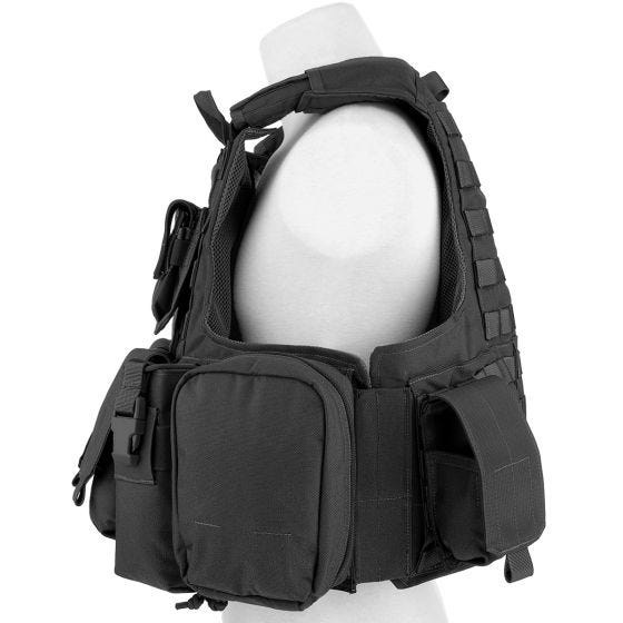 Colete com Conjunto de Bolsos Flyye Force Recon ver. Mar - Preto
