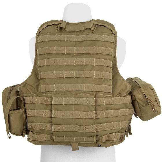 Colete com Conjunto de Bolsos Flyye Force Recon ver. Mar - Caqui