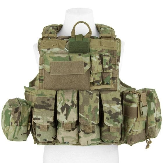 Colete com Conjunto de Bolsos Flyye Force Recon ver. Mar - MultiCam