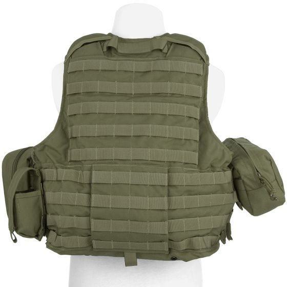 Colete com Conjunto de Bolsos Flyye Force Recon ver. Mar - Ranger Green