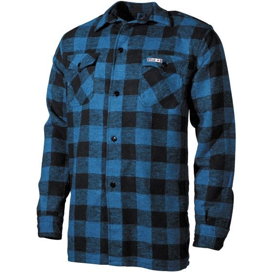 Camisa Fox Outdoor Lumberjack - Azul/Xadrez Preto