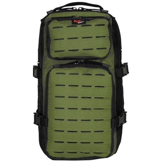 Mochila Fox Outdoor Assault-Travel - Preto/Verde OD