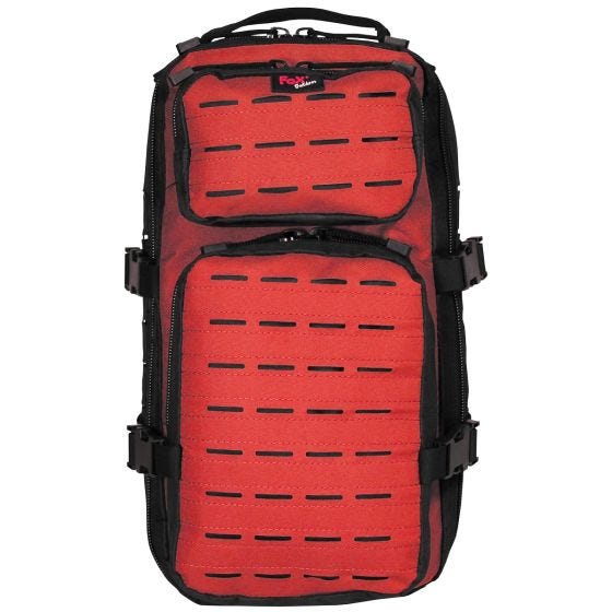 Mochila Fox Outdoor Assault-Travel - Preto/Vermelho