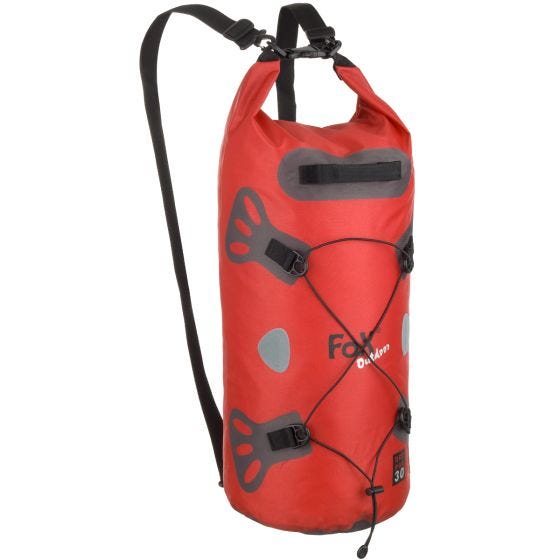 Saco Duffle Fox Outdoor DRY PAK 30 À Prova de Água - Vermelho