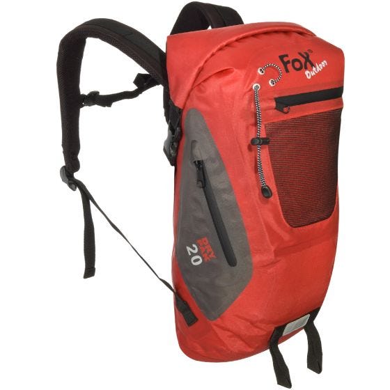 Saco Duffle Fox Outdoor DRY PAK 20 À Prova de Água Vermelho