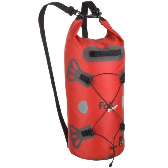 Saco Duffle Fox Outdoor DRY PAK 30 À Prova de Água - Vermelho