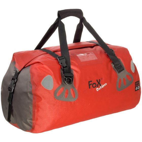 Saco Duffle Fox Outdoor DRY PAK 40 À Prova de Água - Vermelho