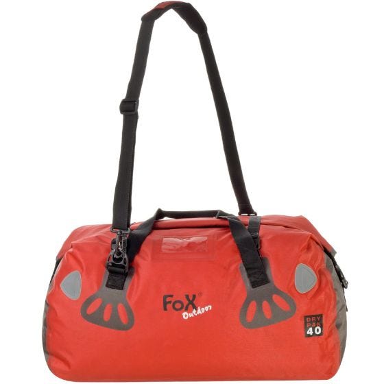 Saco Duffle Fox Outdoor DRY PAK 40 À Prova de Água - Vermelho