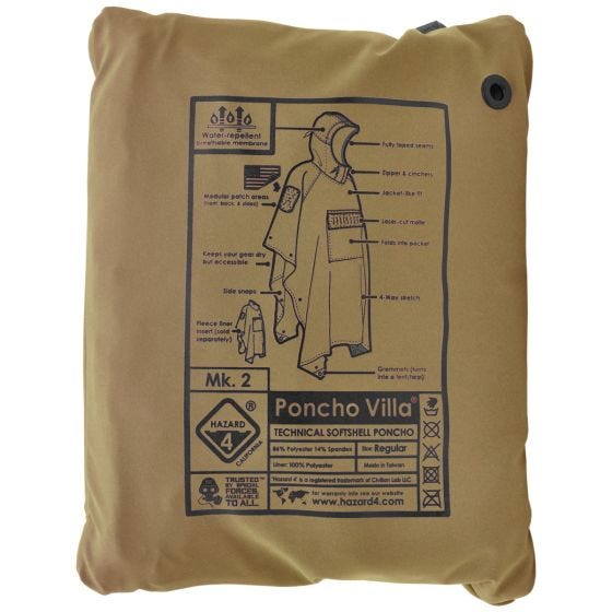 Poncho Softshell Hazard 4 Villa Technical - Coyote