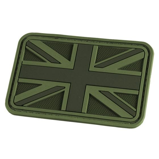 Emblema Morale Hazard 4 3D Union Jack UK Flag - Verde OD