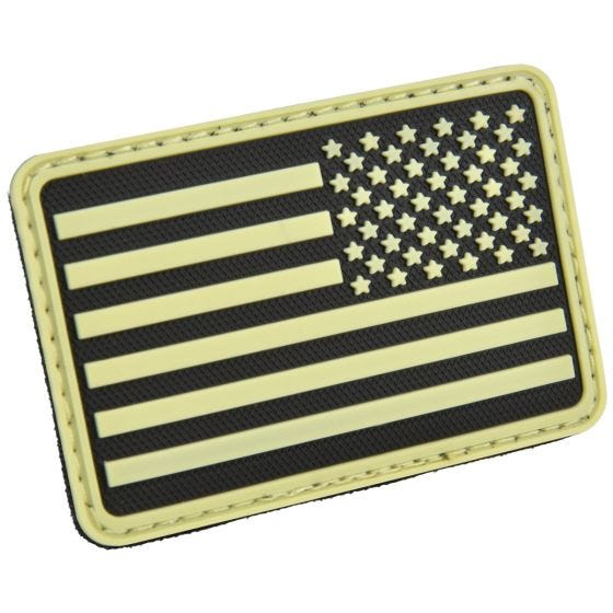 Emblema Braço Direito Morale Hazard 4 USA Flag - Glows in the Dark