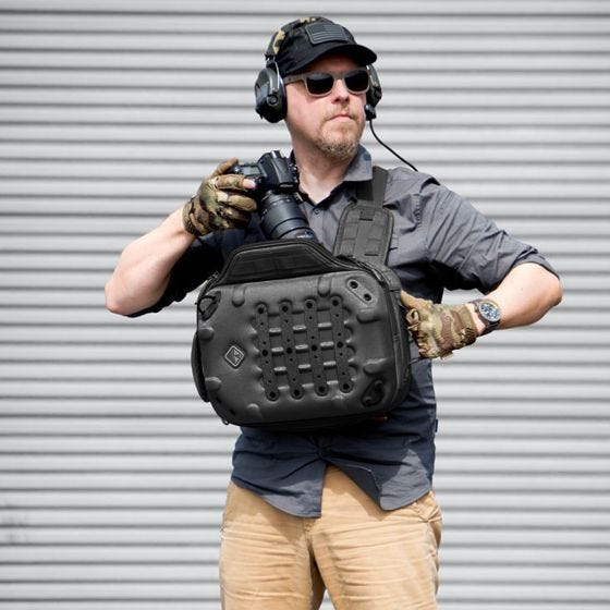 Mochila de Alça Única Hazard 4 Hibachi Hard MOLLE - Preto