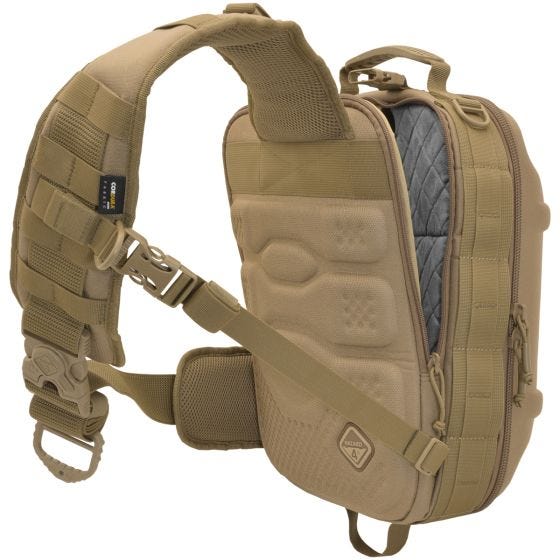 Mochila de Alça Única Hazard 4 Hibachi Hard MOLLE - Coyote