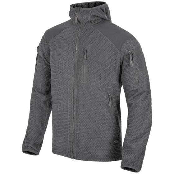Casaco com Capuz Helikon Alpha Polar Grelha - Shadow Grey
