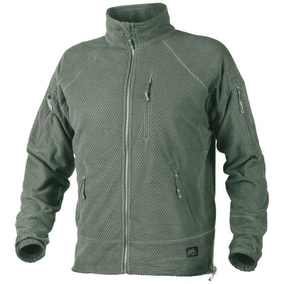 Casaco Helikon Alpha Tactical Polar Grelha - Foliage Green