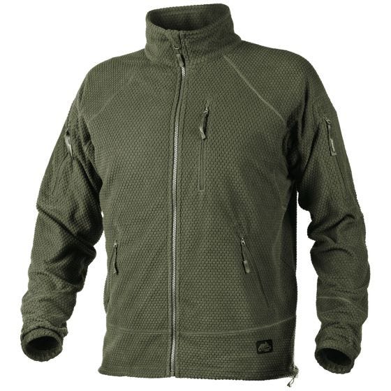 Casaco Helikon Alpha Tactical Polar Grelha - Verde Azeitona