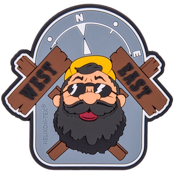 Emblema Helikon Beardman Outback - Cinza