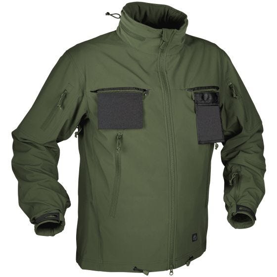 Casaco Corta-vento Softshell Helikon Cougar - Verde Azeitona