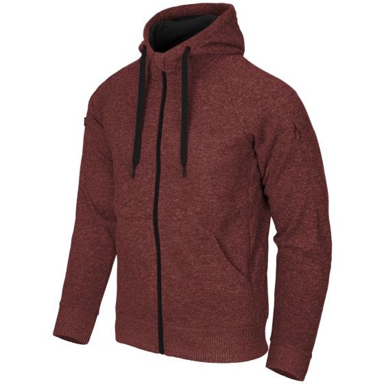 Camisola com Capuz com Fecho Integral Helikon Covert Tactical - Melange Red